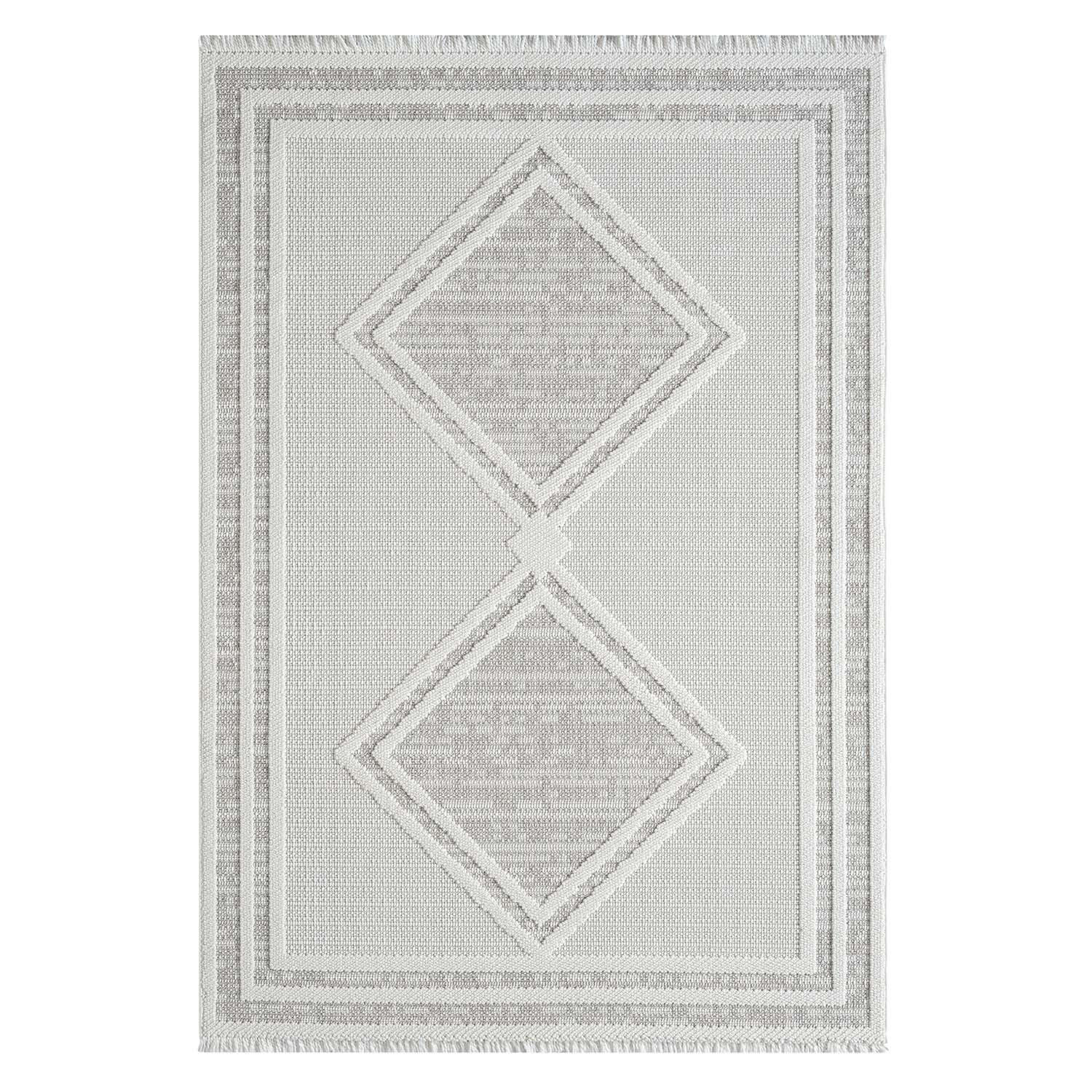 KURZFLOR-TEPPICH Lindo 8853 Beige 80x150 cm - Beige/Grau, Textil (80/150cm) - carpet city