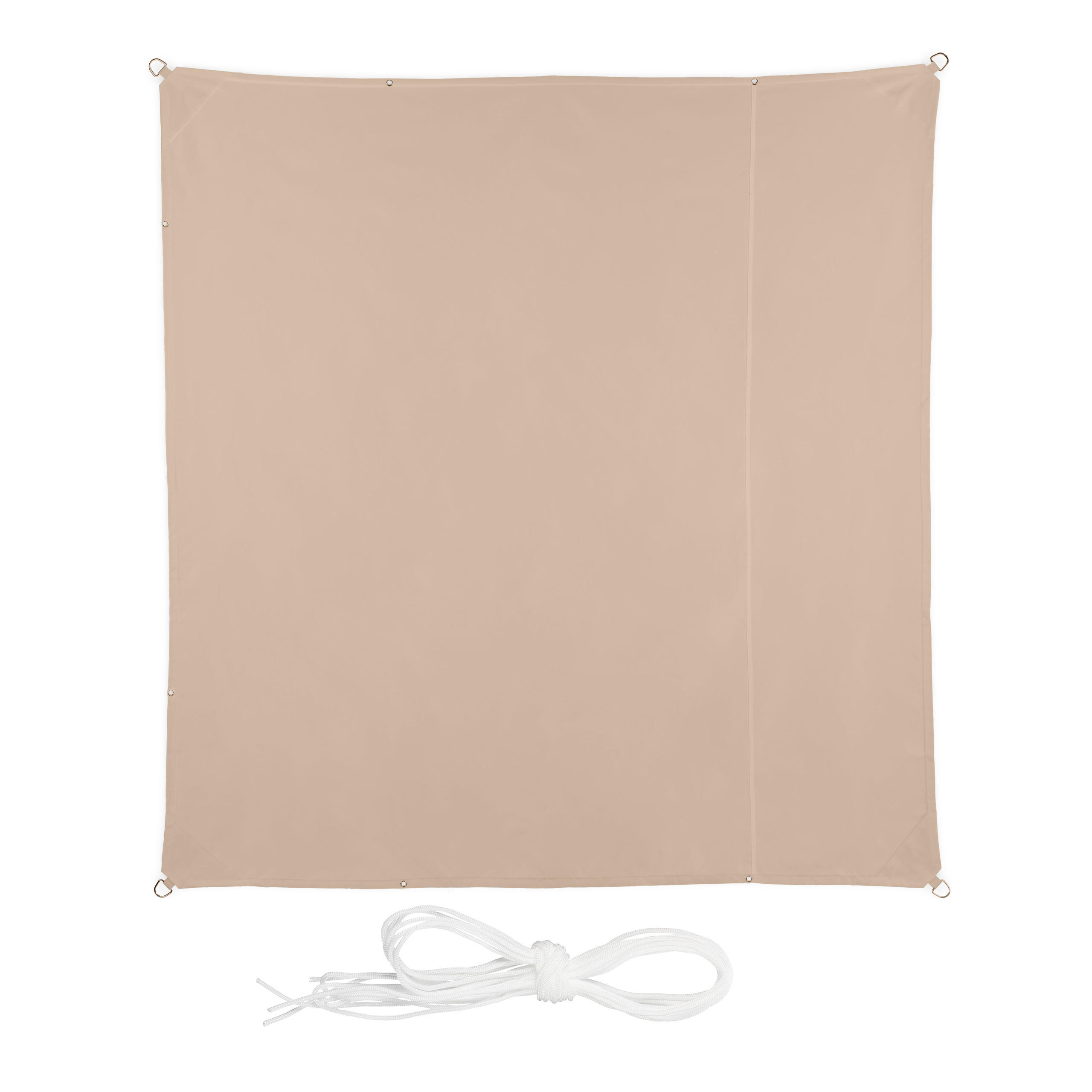 MARKÍZA - béžová, kov/textil (350/350cm) - Relaxdays