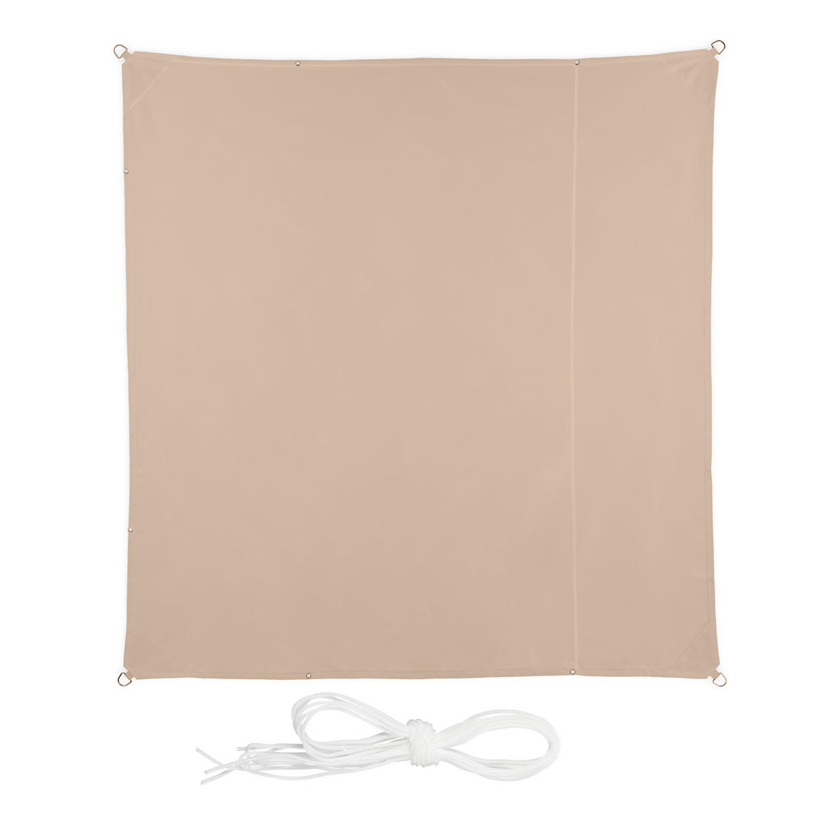 MARKÍZA - béžová, kov/textil (350/350cm) - Relaxdays