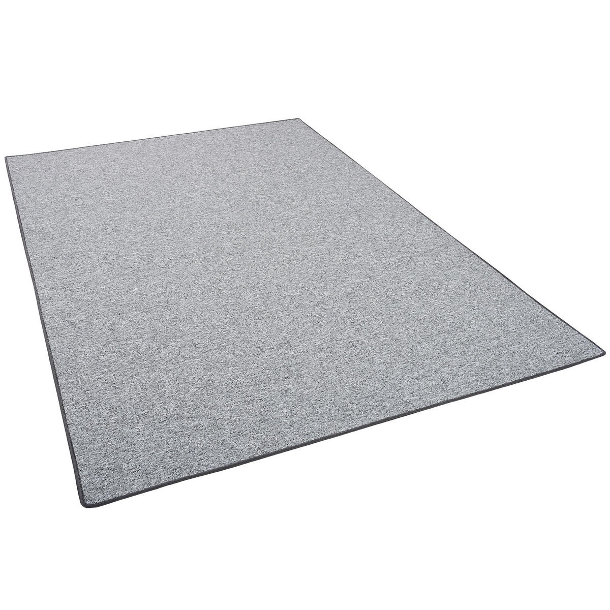 FEINSCHLINGEN VELOUR TEPPICH STRONG - Silberfarben, Textil (133/133cm) - Snapstyle