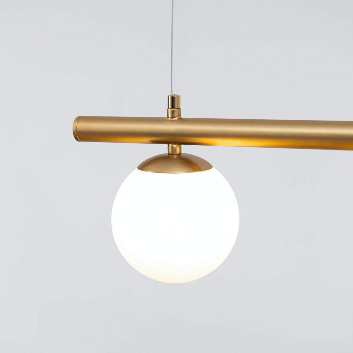 HÄNGELEUCHTE Andrea, Gold / Messing, 120cm - Goldfarben, Glas (120/120/100cm) - KOSILUM