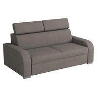 SOFA Oslo 3 - Silberfarben/Braun, Holz/Kunststoff (200/85/100cm) - MIRJAN24