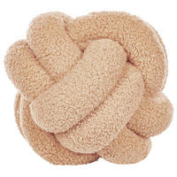 DEKOKISSEN Hellbeige 19/19 cm Malni - Beige, Textil (19/19cm) - Beliani