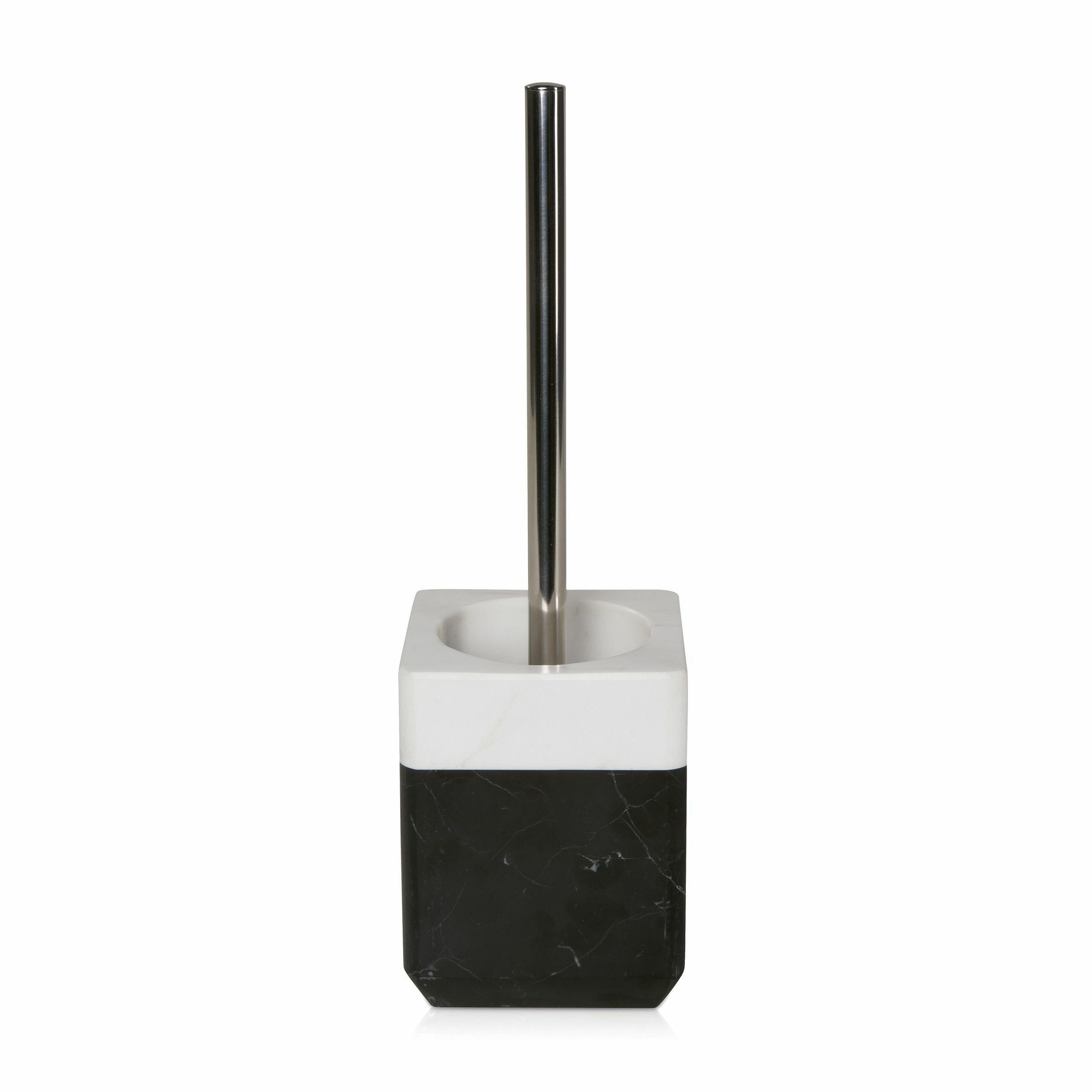 TOILETTENBÜRSTE BLACK & WHITE - Schwarz/Weiß, Stein (11/38.1/11cm) - MÖVE