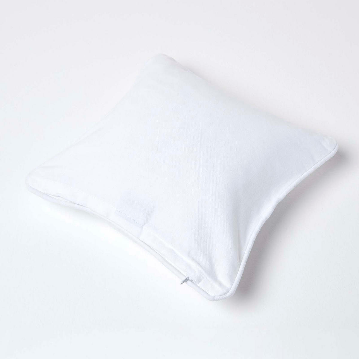 KISSENHÜLLE weiß 45/45 cm, 100% Baumwolle - Weiß, Textil (45/45cm) - Homescapes