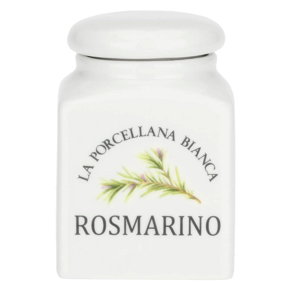 VORRATSDOSE Rosmarin 0,175 l - Multicolor, Keramik (7/6.5/10cm) - La Porcellana Bianca
