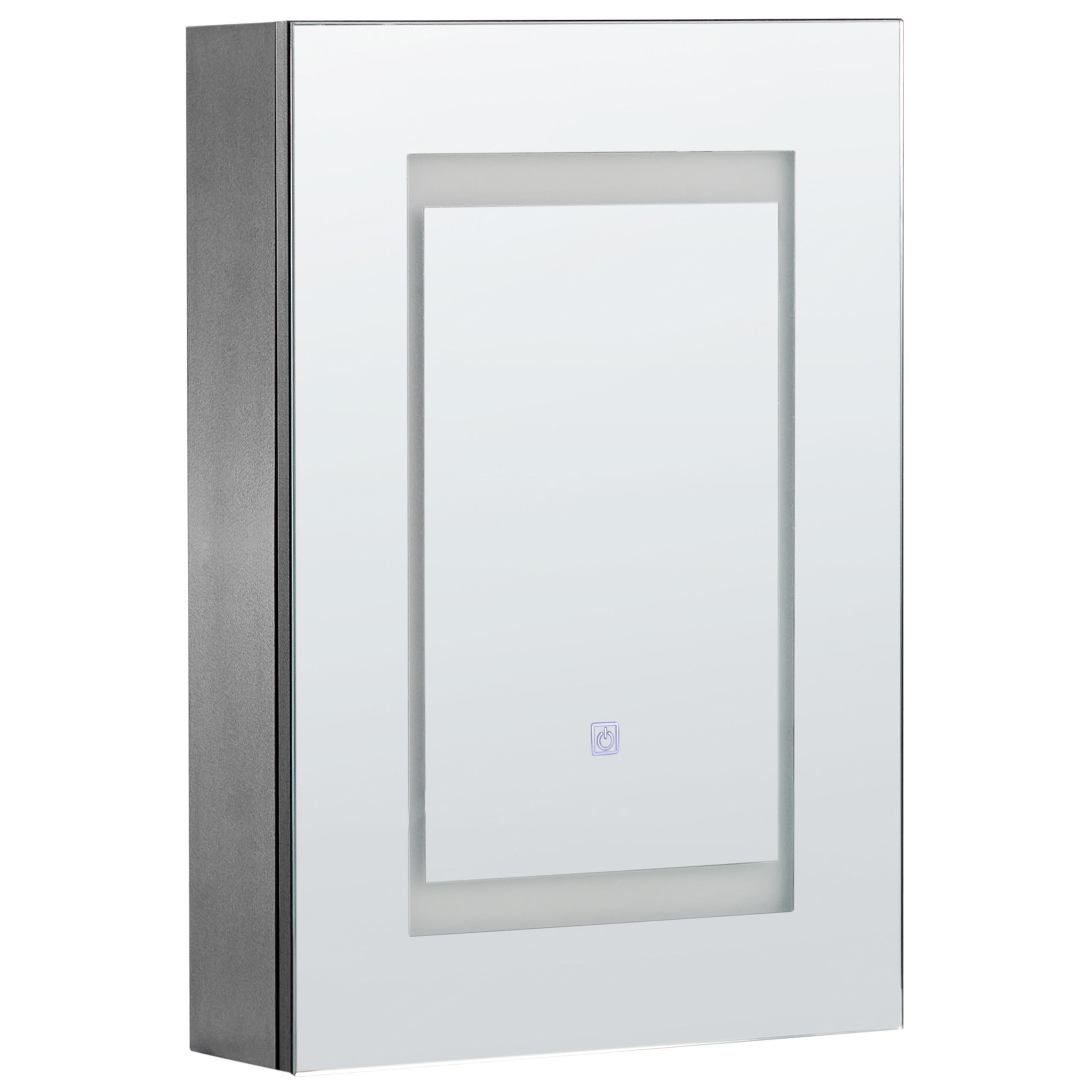 DULAP CU OGLINDA PENTRU BAIE LED 40/60 cm negru Malaspina