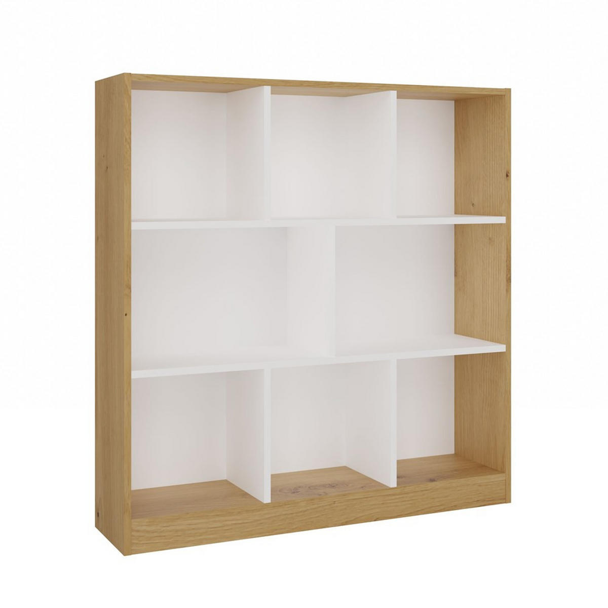 BÜCHERREGAL Artisan, Weiß 100/104/24 - Weiß, Holzwerkstoff (100/104/24cm) - RAUMHIRSCH FURNITURE