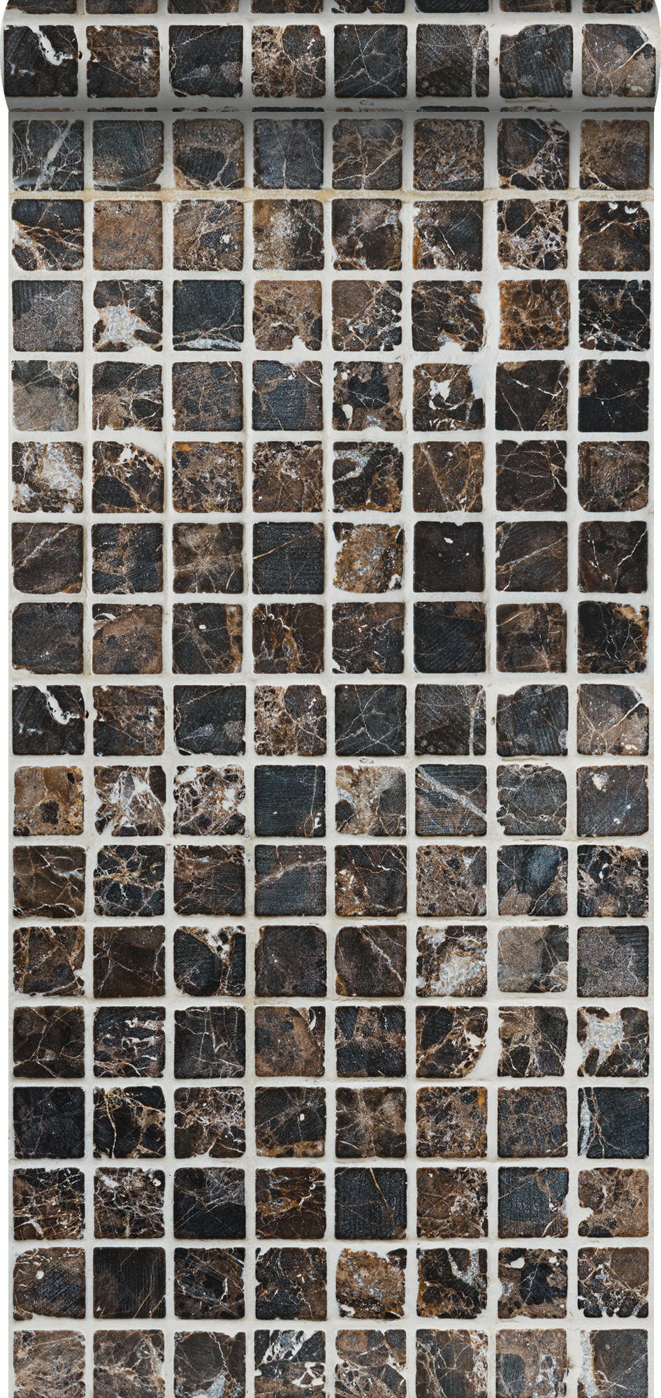 XXL-VLIESTAPETE Mosaik-Fliesen 50 x 900 cm - Braun, Papier (50/900cm) - ESTAhome