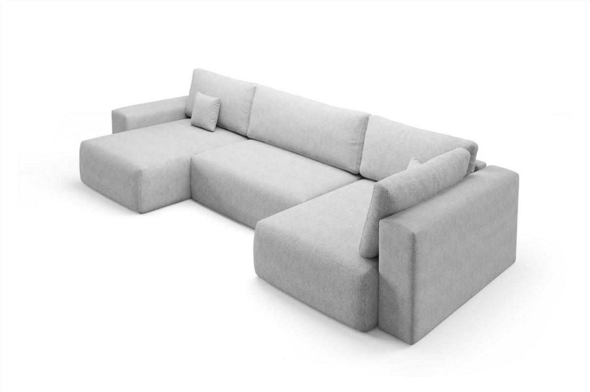 WOHNLANDSCHAFT Arona Xl - Gelb, Holzwerkstoff/Textil (148/70/397cm) - Fun Möbel