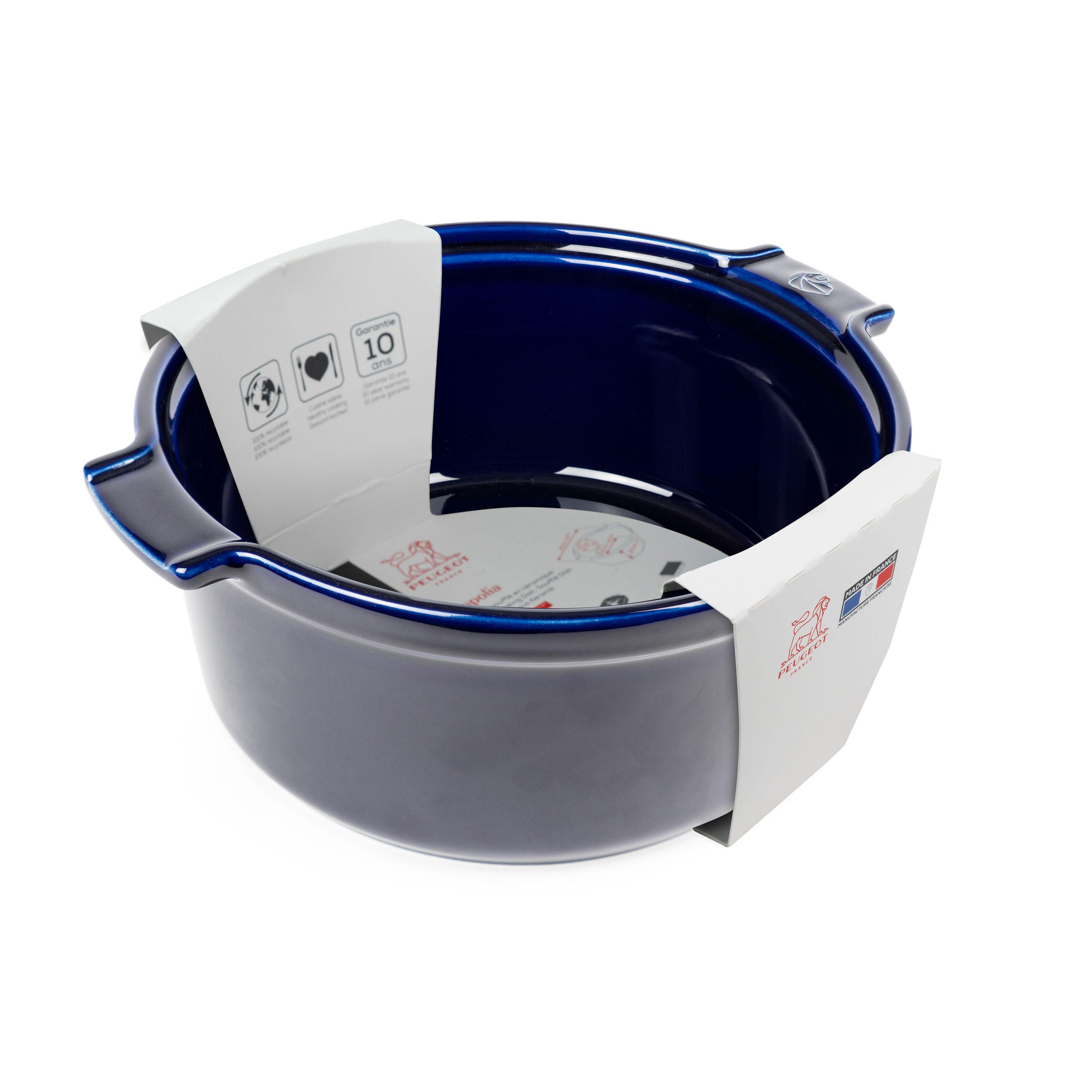 SOUFFLÉ-SCHALE Keramik Appolia 22cm Blau Spülmaschinenfest - Blau, Keramik (24.5/21.5/9.7cm) - PEUGEOT