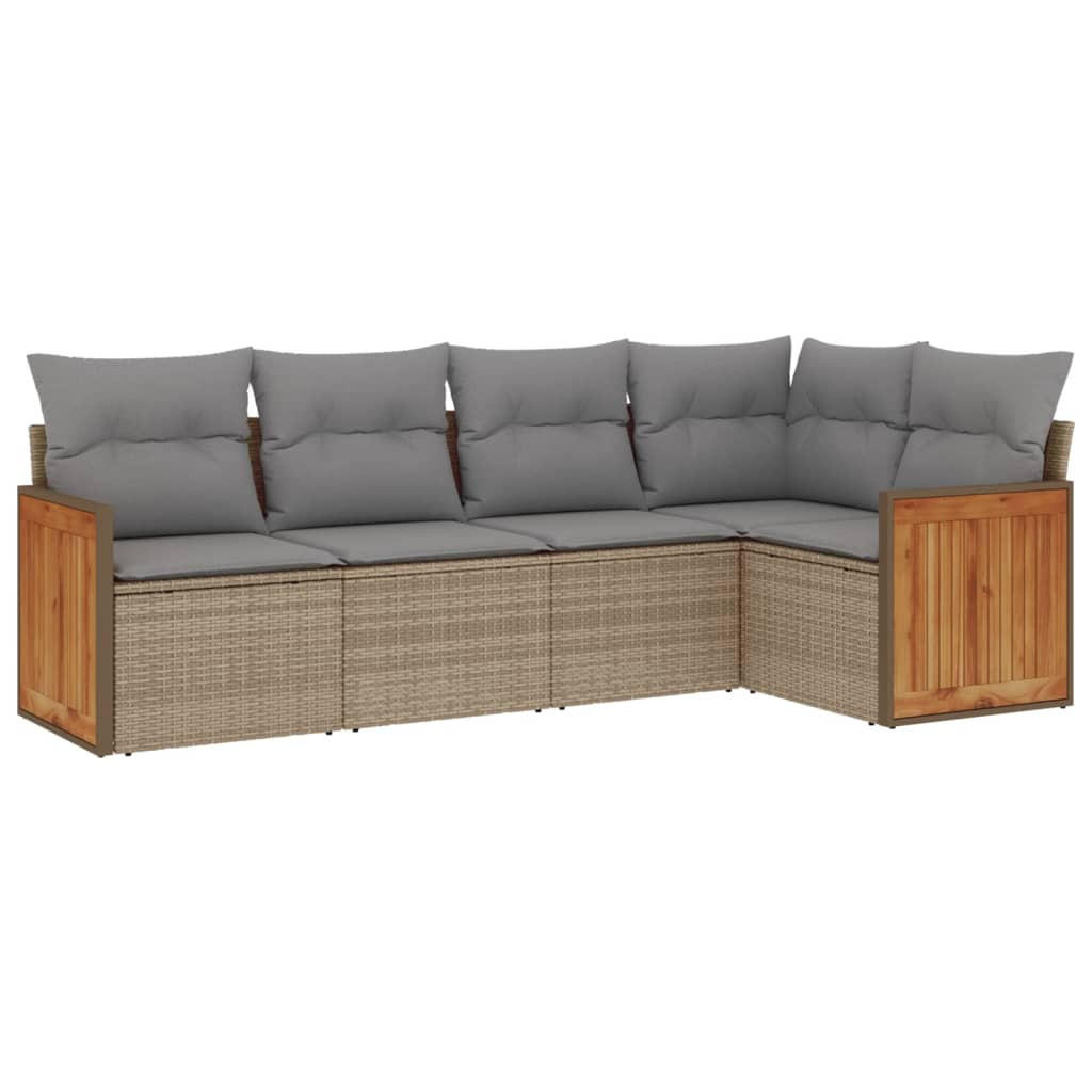vidaXL Garten-Sofagarnitur Beige