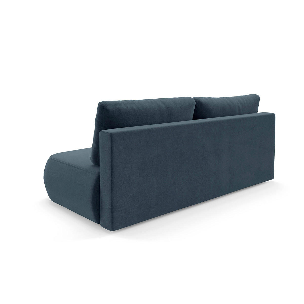 SOFA Antonio 3 Sitzplätze Blau - Blau, Holz (210/82/106cm) - Petits-meubles