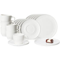KAFFEESERVICE Kelly weiß 18er Set - Weiß, Keramik (1/1/1cm) - Ritzenhoff Breker