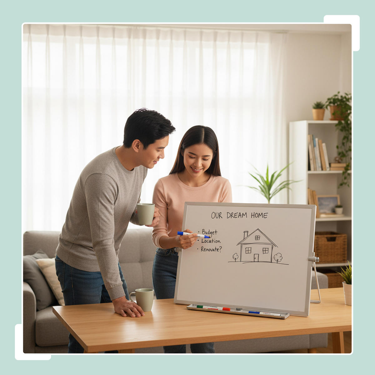 WHITEBOARD - Weiß, Kunststoff/Metall (40/30/2cm) - Relaxdays