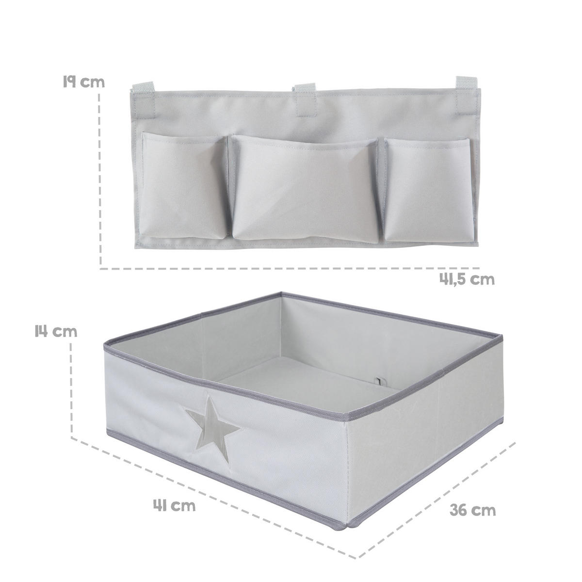 HOCHSTUHL-ORGANIZER Set für roba Sit Up & Born Up - Grau, Textil (42/19/31cm) - Roba
