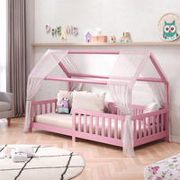 HAUSBETT NINA 90X200 CM - Rosa, Holz (96/135/206cm) - IDIMEX