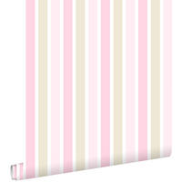 TAPETE vertikale Streifen 53 cm x 10.05 m - Pink, Papier (53/0.1cm) - ESTAhome