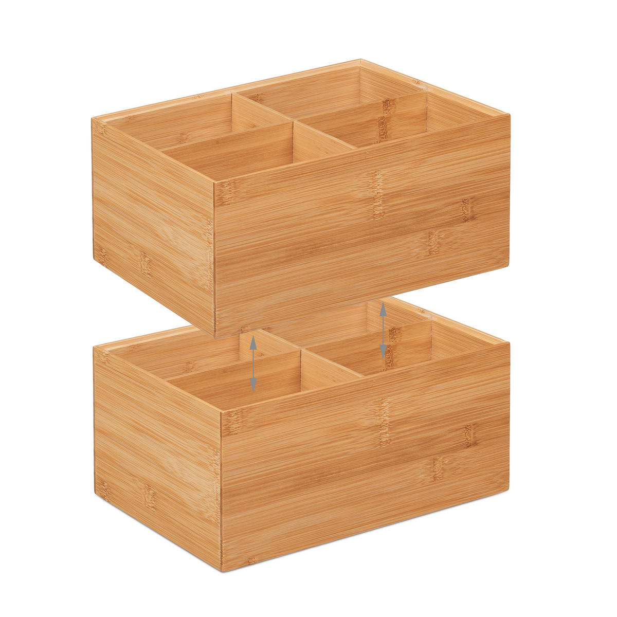 AUFBEWAHRUNGSBOX - Hellbraun, Holz (30/14/20cm) - Relaxdays