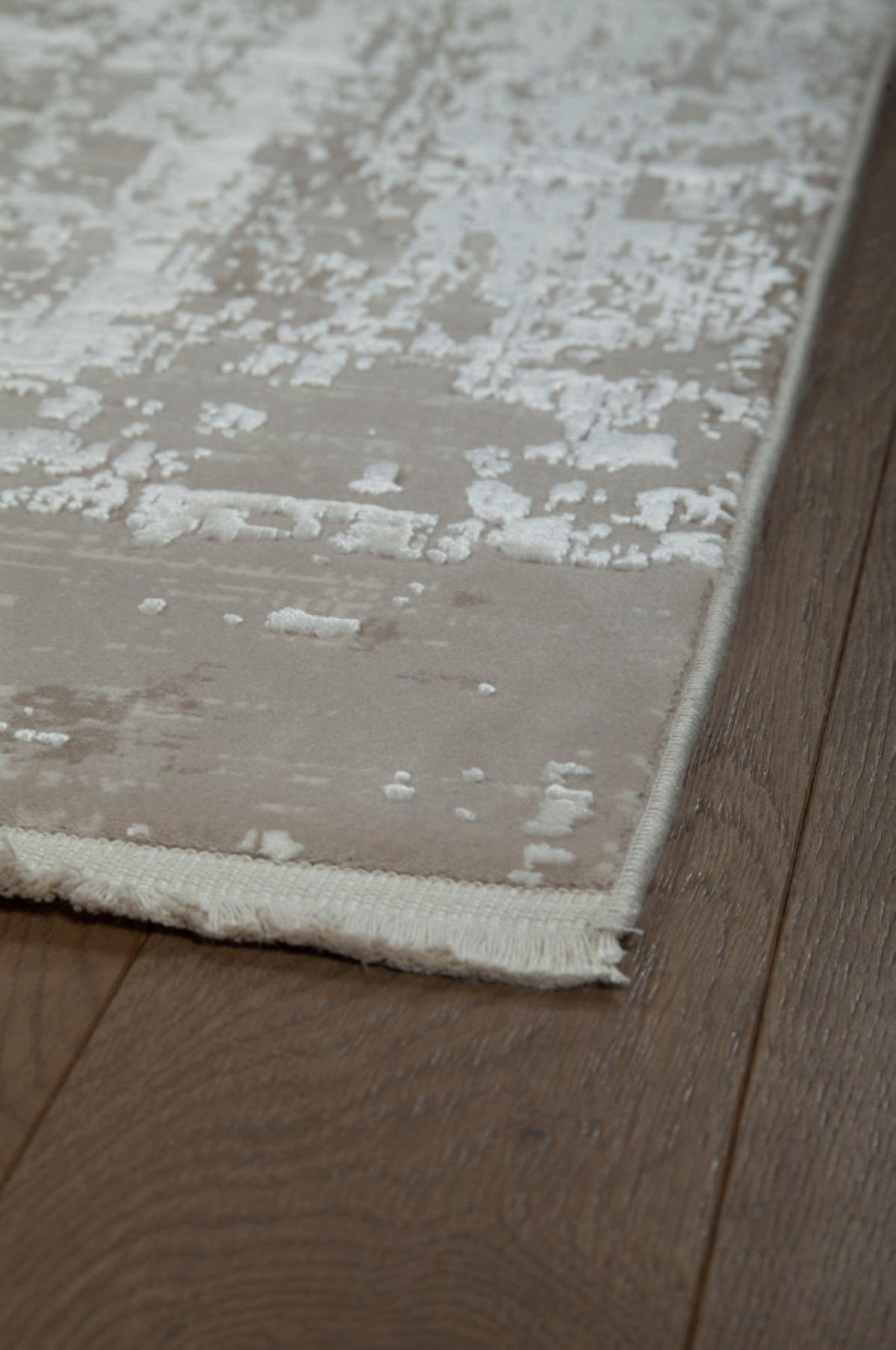 TEPPICH modern Wohn-/Schlafzimmer Viskose BRODERIE Beige 300x400 cm - Beige, Textil (300/400cm) - Novatrend