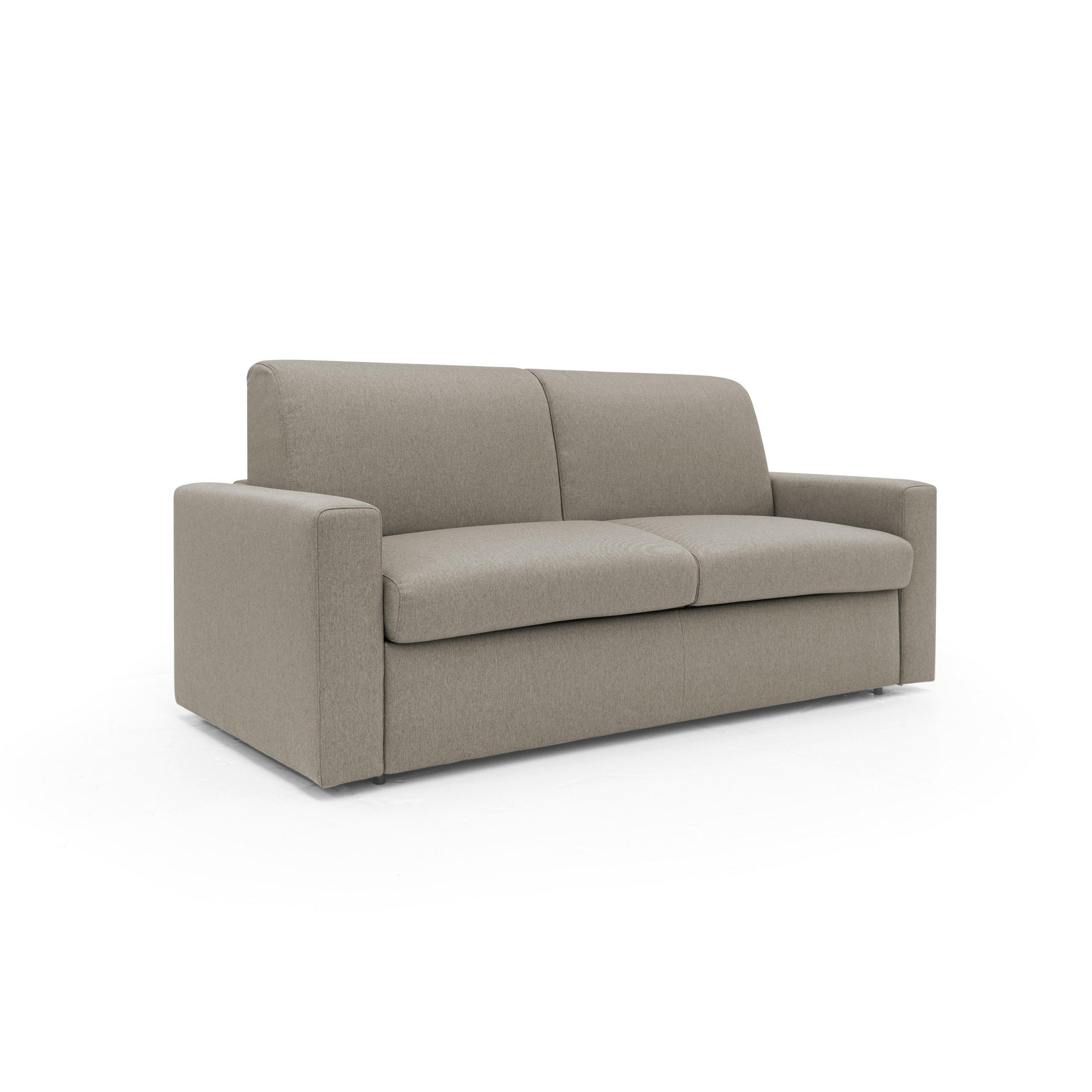 SCHLAFSOFA Kansas - Taupe, Textil (172/92/95cm) - Divani.store