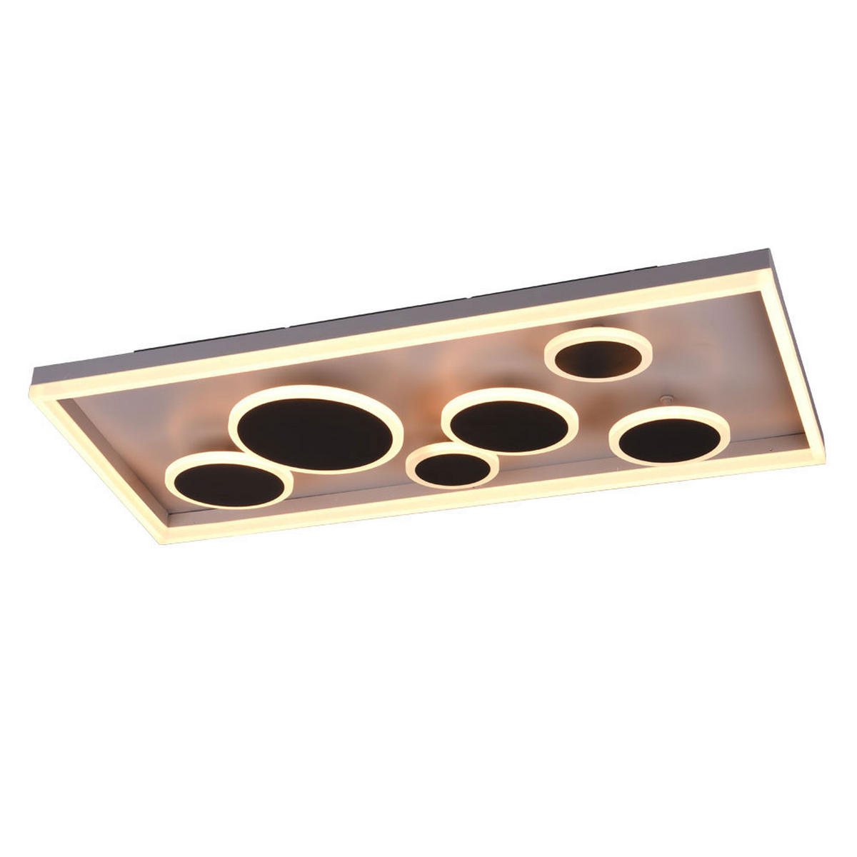 LED DECKENLEUCHTE Harriet Anthrazit - Anthrazit, Metall (80/40/9cm)