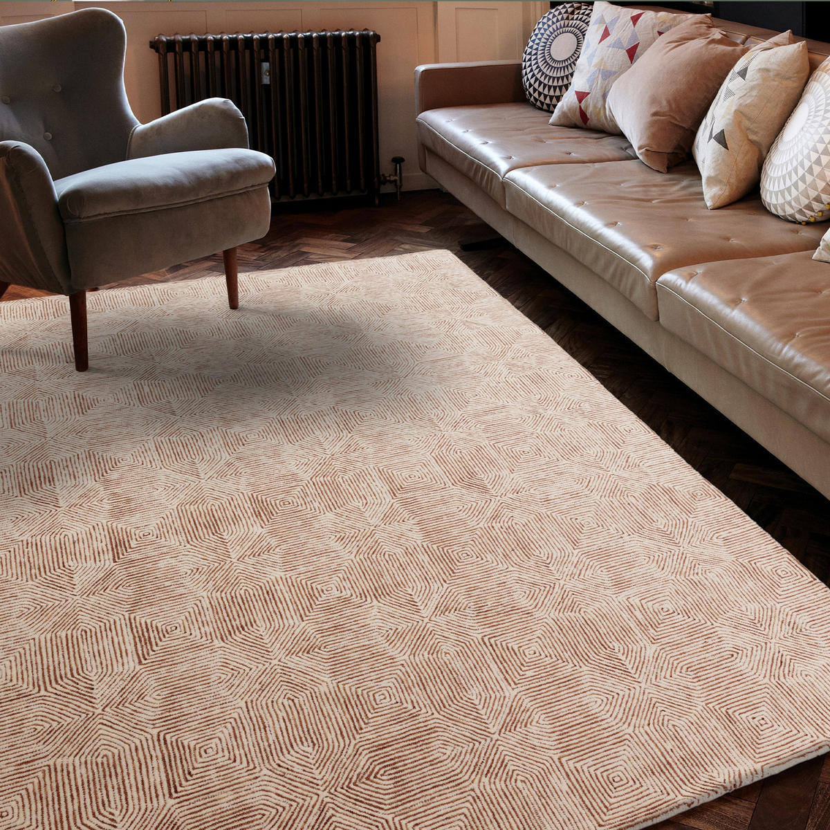 TEPPICH modern Wolle CAMBRIDGE Beige 200 x 300 cm - Beige, Naturmaterialien (200/300cm) - Novatrend