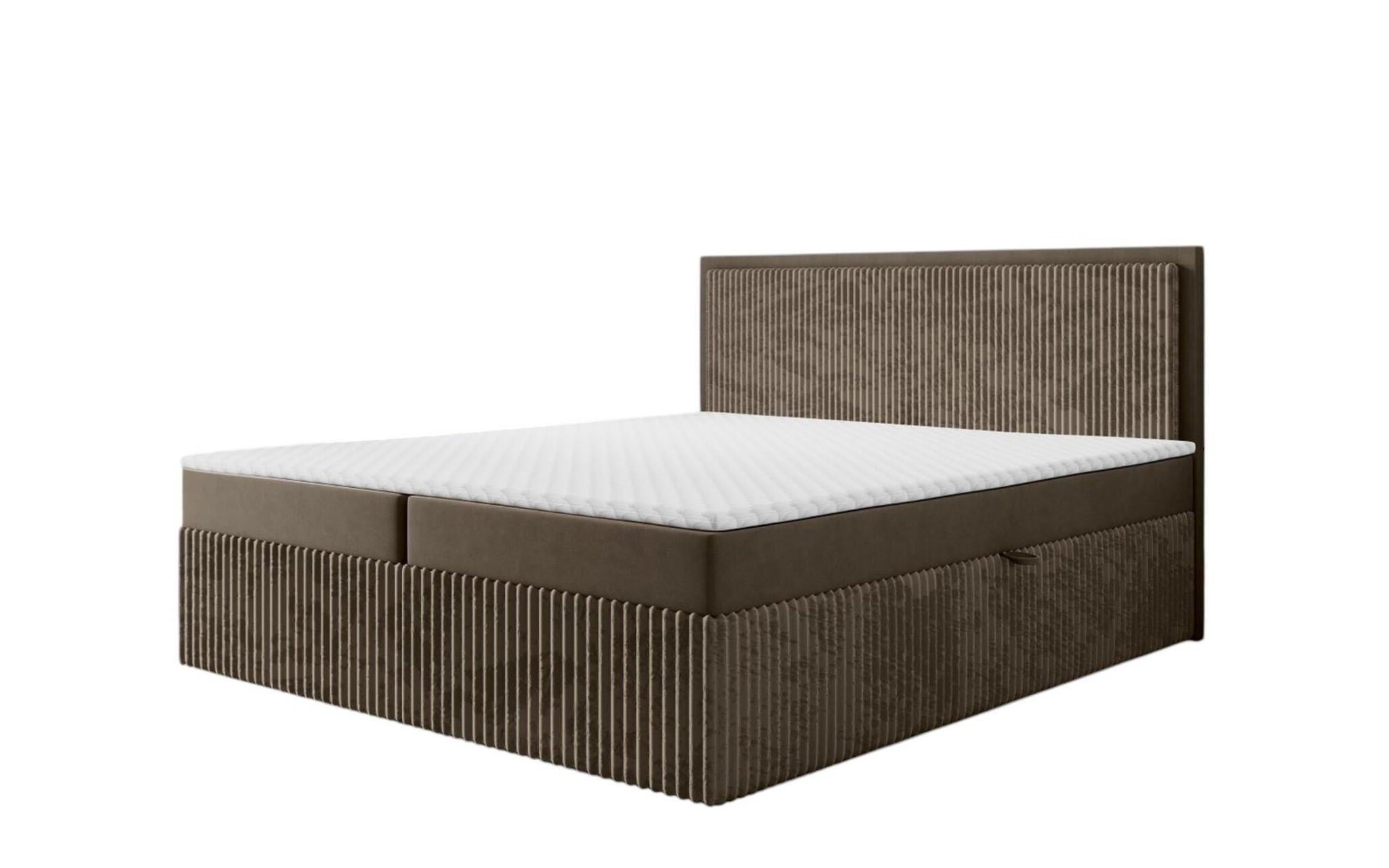 BOXBETT Hidis In In überlänge - Braun, Holzwerkstoff/Textil (140/220cm) - Fun Möbel