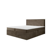 BOXBETT Hidis In In überlänge - Braun, Holzwerkstoff/Textil (140/220cm) - Fun Möbel