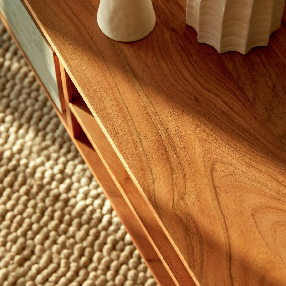 TV-SCHRANK Temis Natur aus Akazie - Naturfarben, Holz (160/40/35cm) - Tikamoon