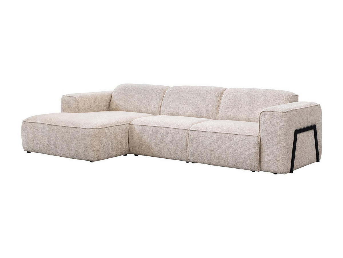 SOFA - 5 Personen - stoff - beige Tejami - Beige, Kunststoff/Textil (322/78/160cm) - Vente-Unique