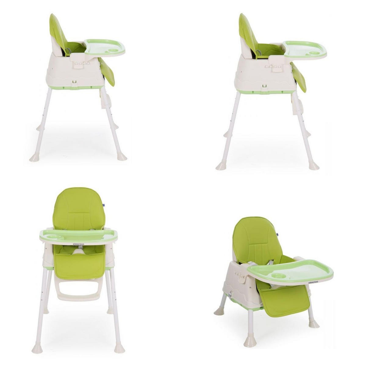 HOCHSTUHL Creamy 2in1 grün Tablet abnehmbar, Höhe verstellbar, 3-Punkt-Gurt - Grün, Kunststoff (53/101/70cm) - Kikka boo