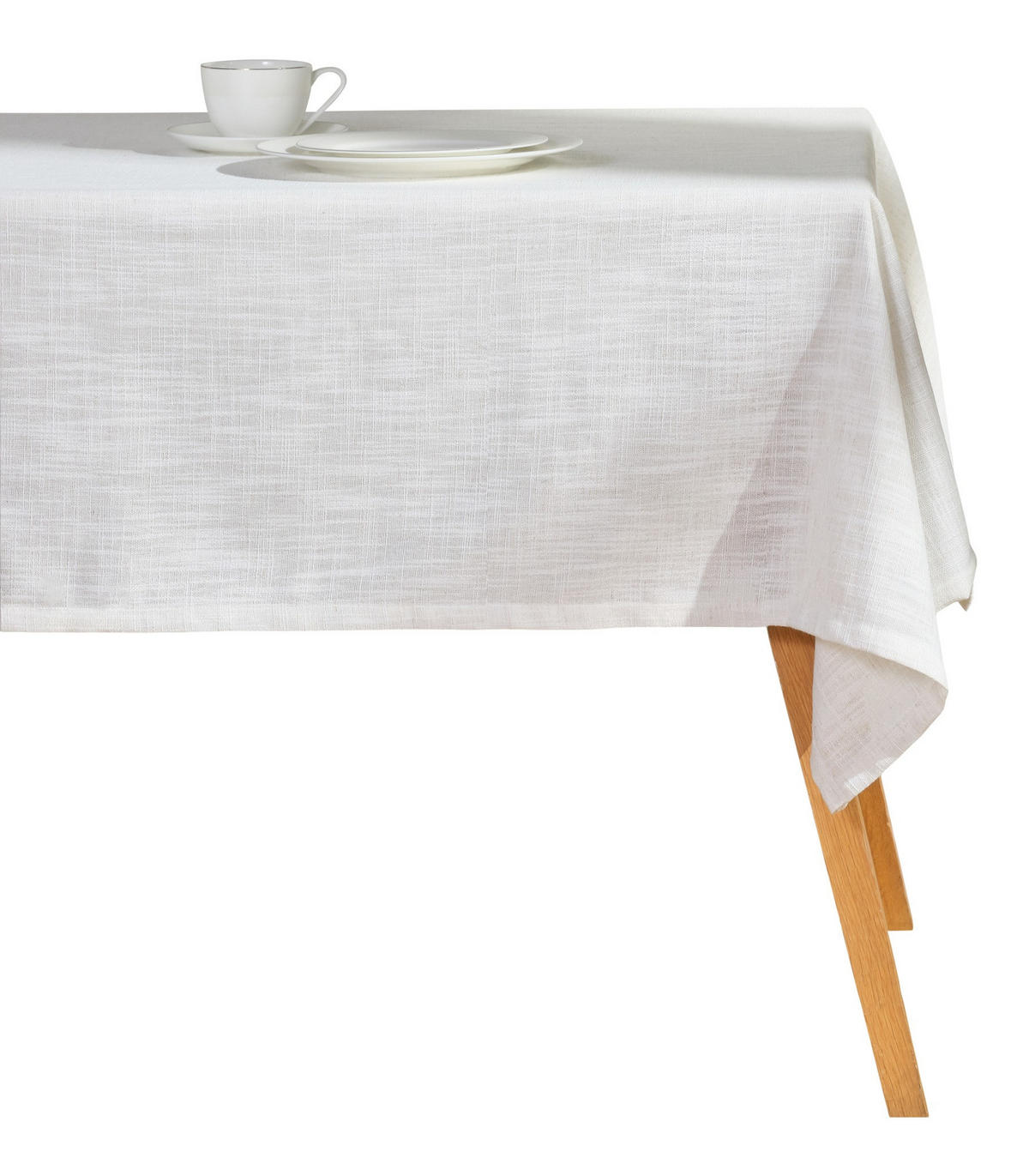 TISCHDECKE Clifden - Ecru, Textil (220/150/1cm) - home&you