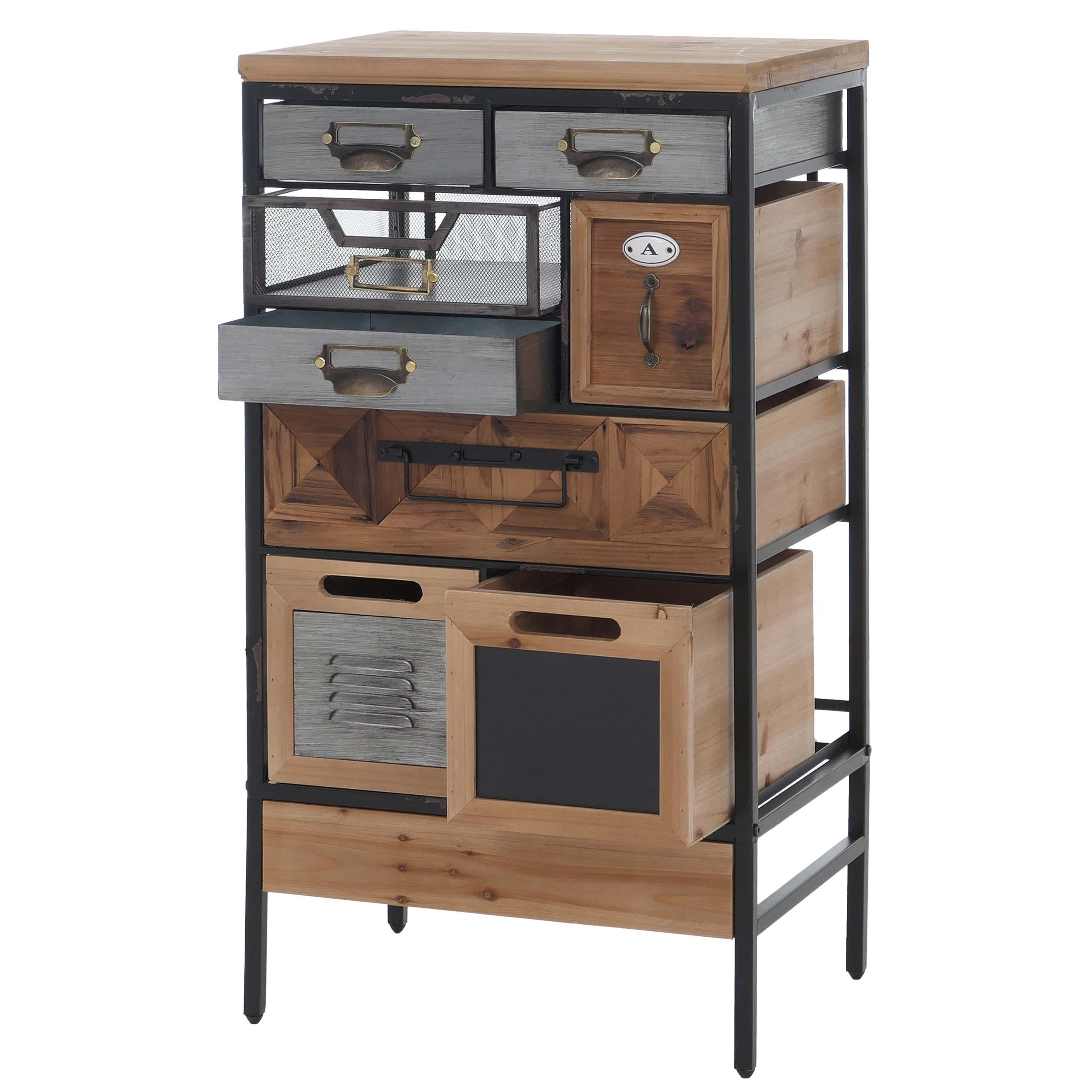 APOTHEKERKOMMODE Multicolor - Multicolor, Holz (45/85/35cm) - MCW