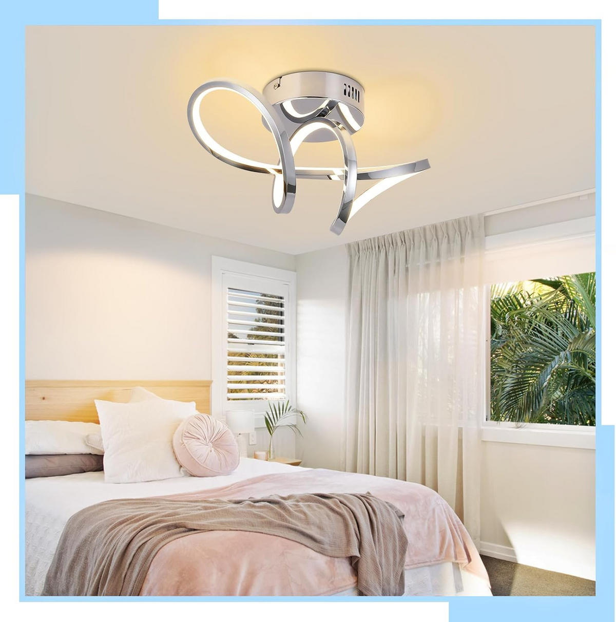 LED-DECKENLEUCHTE Kesselhainbach 14.5/17.0/34.0 cm - Edelstahlfarben, Metall (34/14.5/17cm) - ZMH