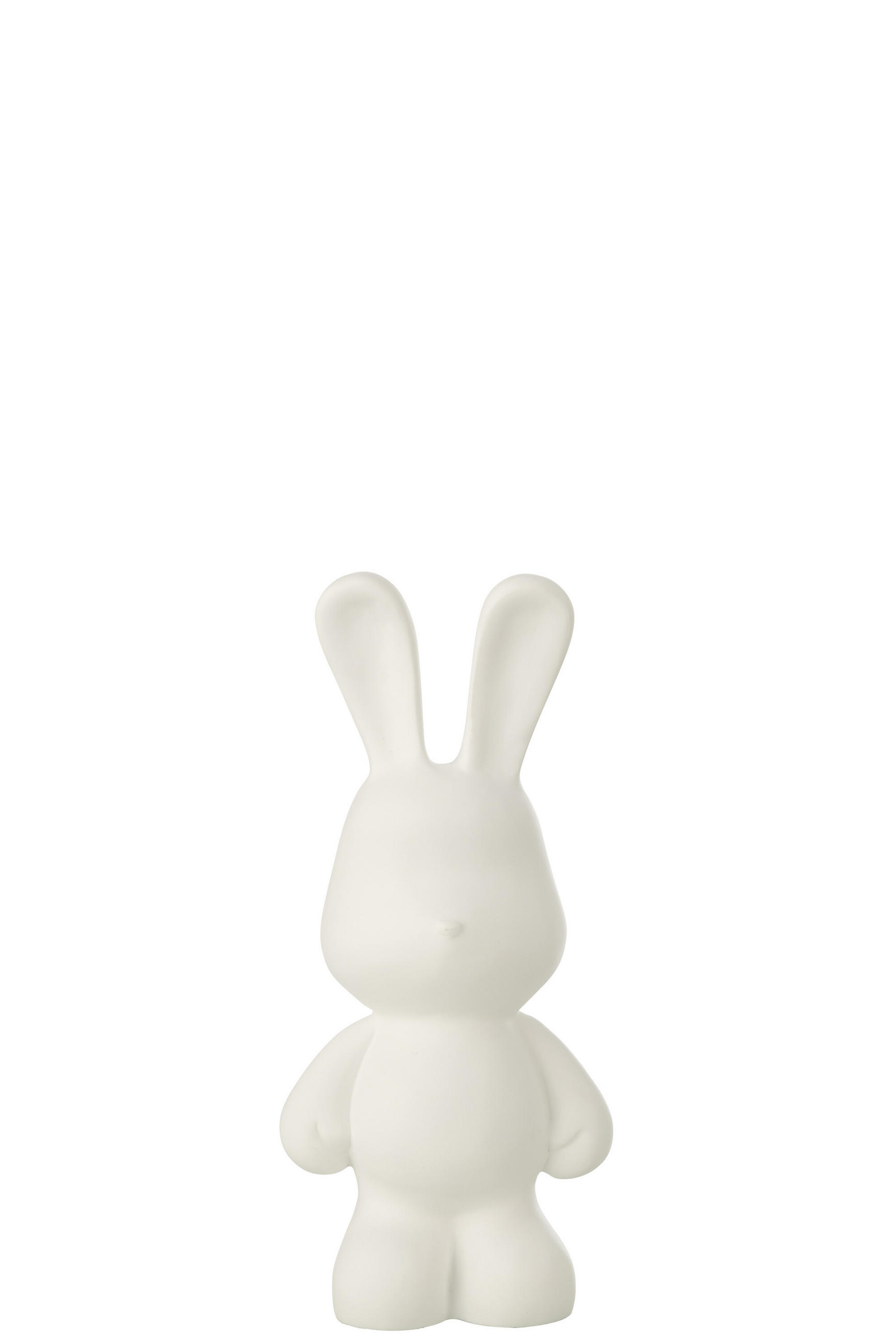 DEKOOBJEKT KANINCHEN EDDY Weiß - Weiß, Glas/Naturmaterialien (13/36/16.5cm) - J-Line