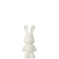 DEKOOBJEKT KANINCHEN EDDY Weiß - Weiß, Glas/Naturmaterialien (13/36/16.5cm) - J-Line