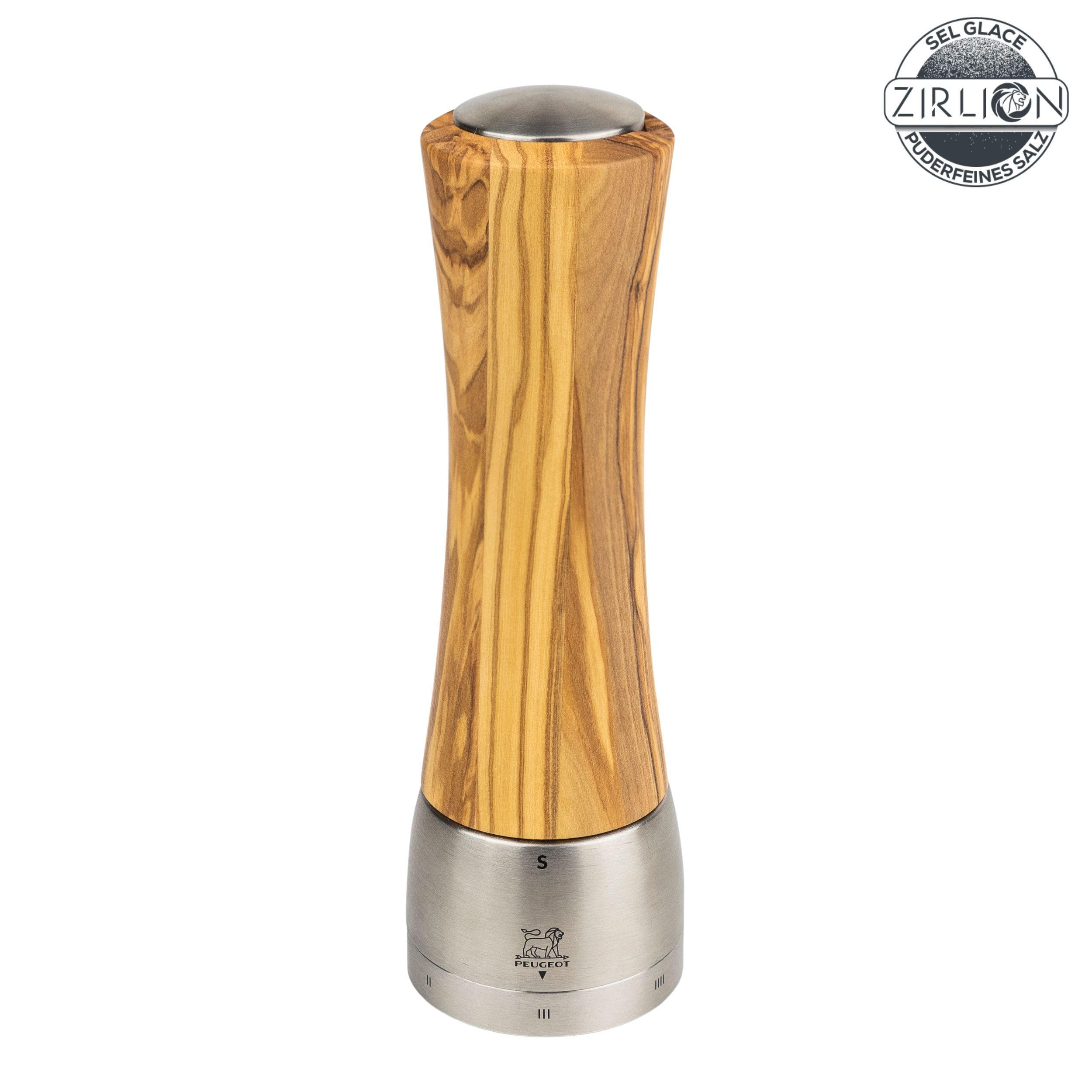 SALZMÜHLE Daman 21cm Olivenholz Zirkonia-Mahlwerk - Braun, Holz (6.5/21/6.5cm) - PEUGEOT