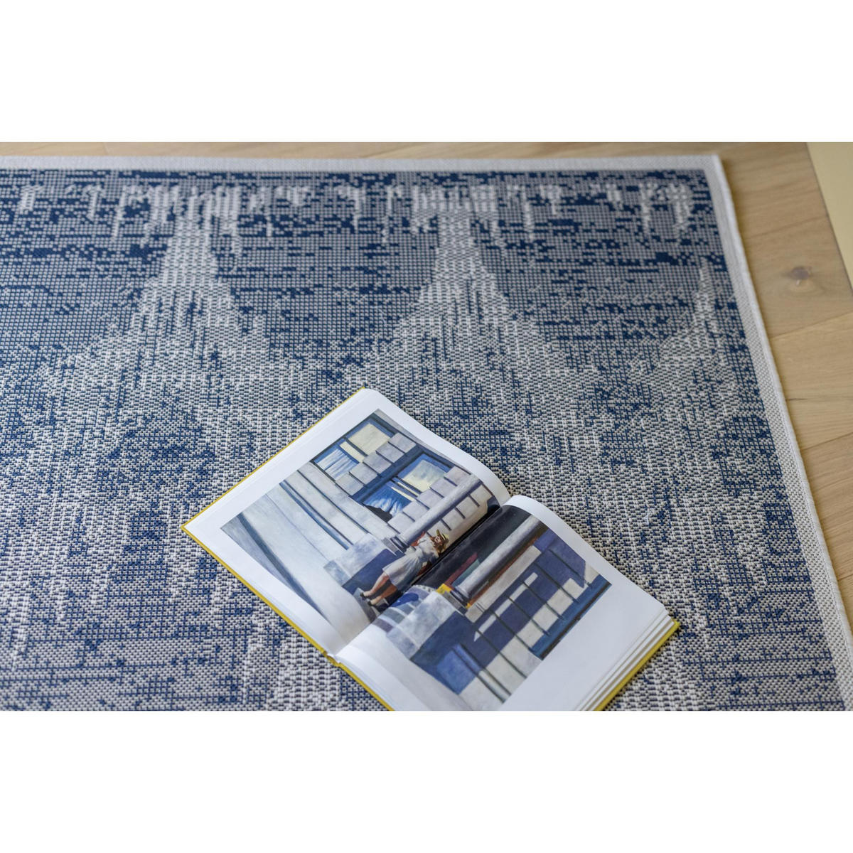 TEPPICH Tessa marine 60 x 110 cm - Dunkelblau, Textil (60/110cm) - Vivaraise