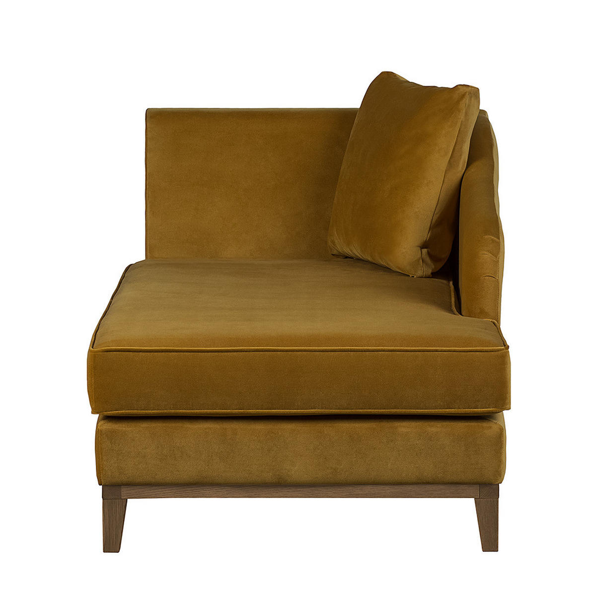 RECAMIERE - Gelb, Eichenholz/Textil (165/77/82cm) - home24