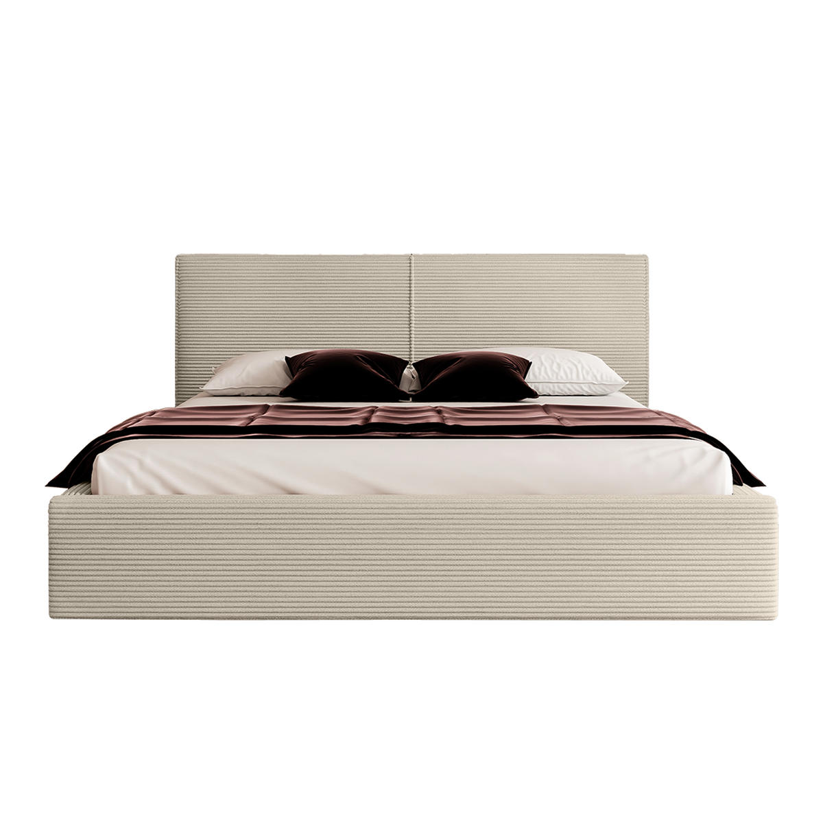 POLSTERBETT VIVELO 140x200 cm, Beige - Beige, Textil (200/140cm) - Fedve