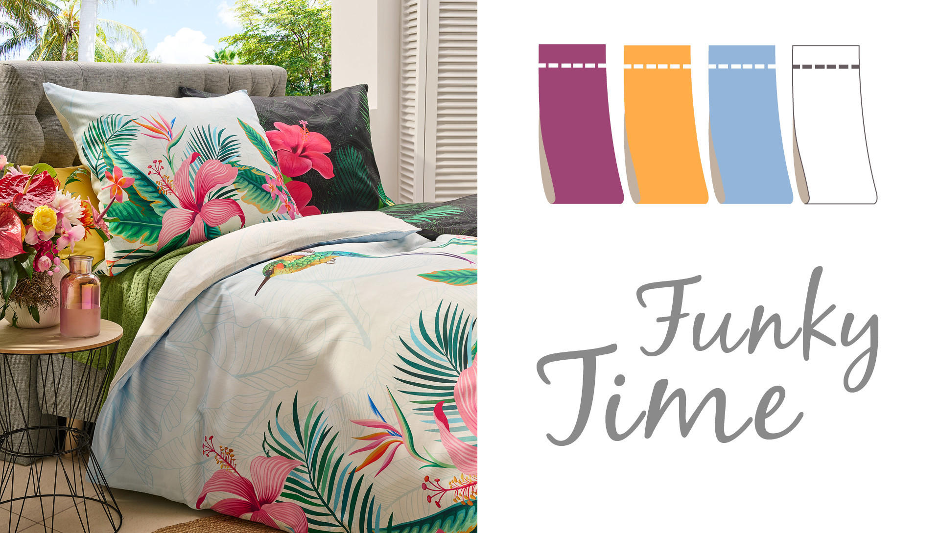 Funky Time inspirációs kép színpalettával