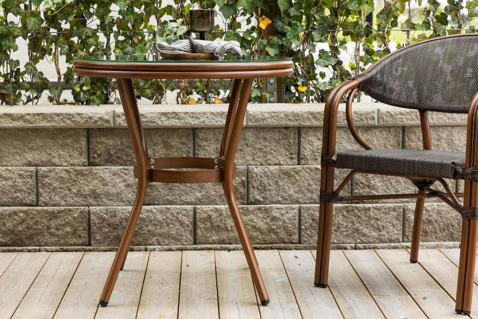 CAFETISCH braun - Braun, Holzwerkstoff (70/70/75cm) - ebuy24