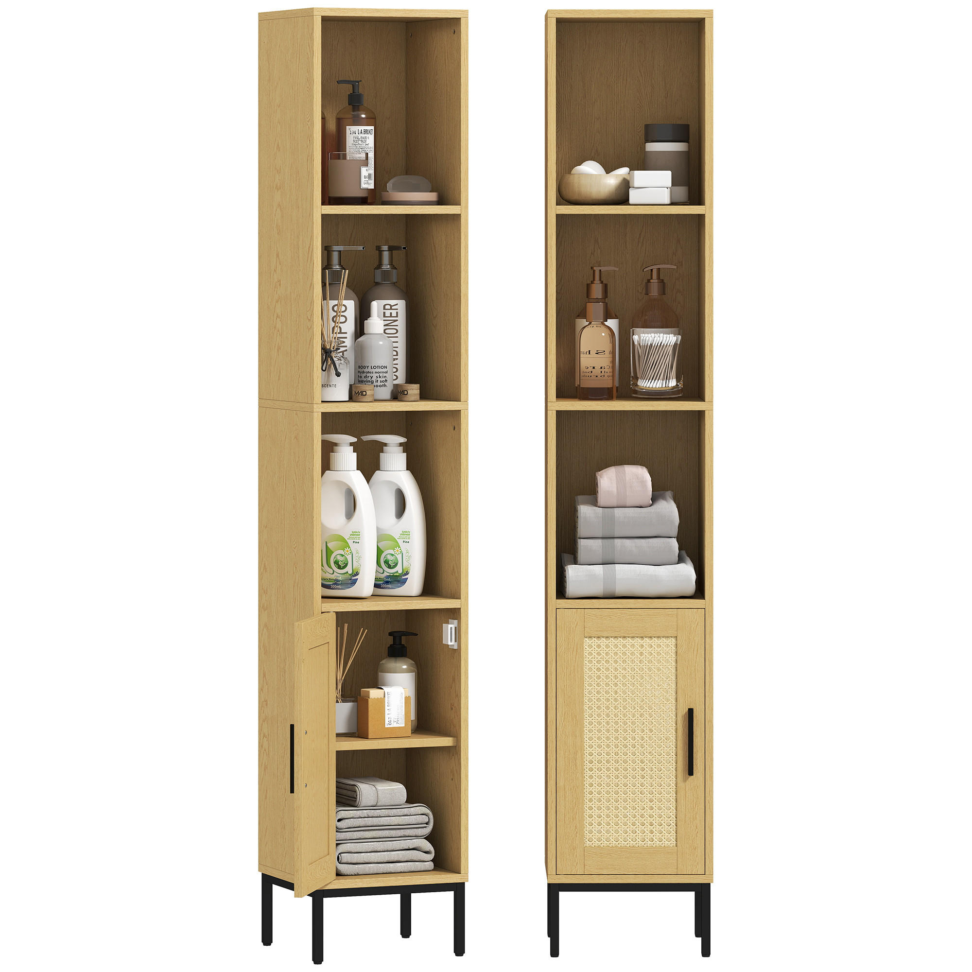 XXXLutz Mehrzweckschrank Natur 30x164x30 cm
