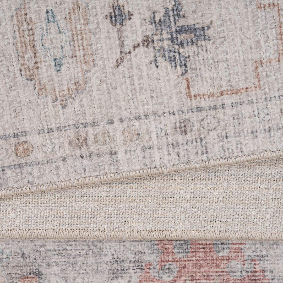 VINTAGE-TEPPICH Ishani Audrey Beige - Beige, Textil (191/279cm) - Kukoon Rugs
