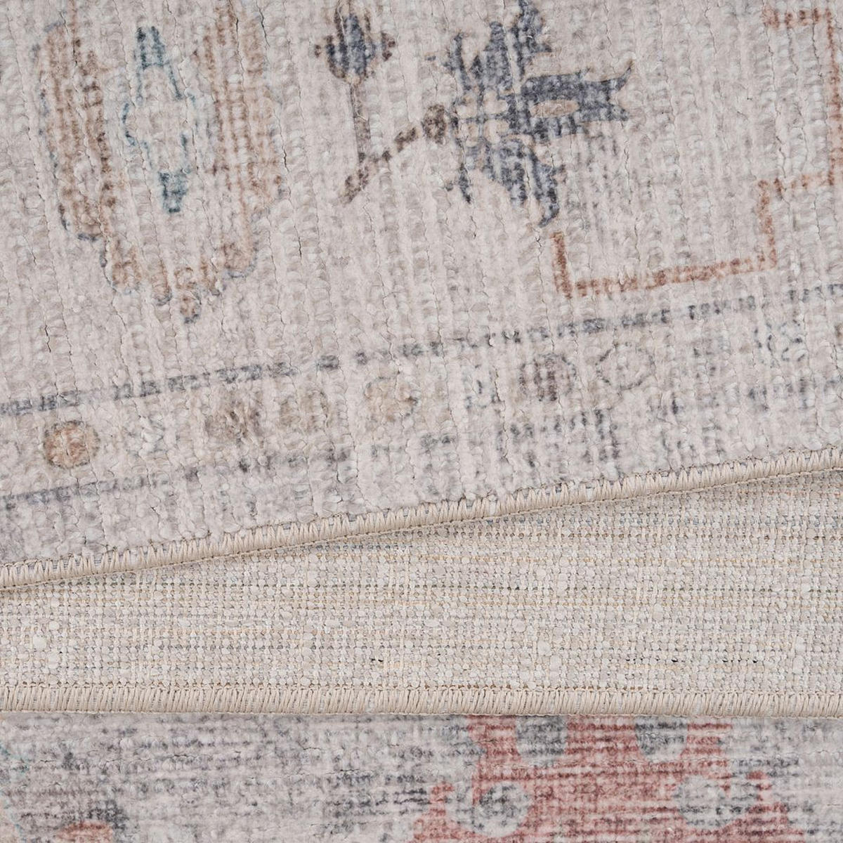VINTAGE-TEPPICH Ishani Audrey Beige - Beige, Textil (191/279cm) - Kukoon Rugs