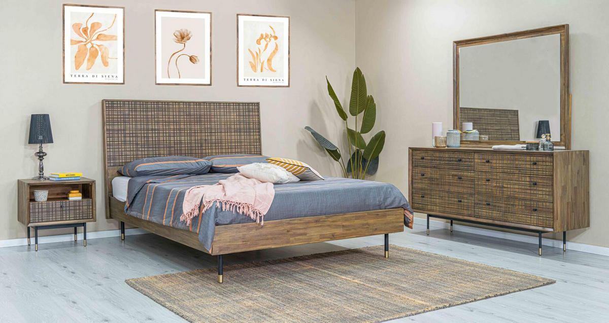 KOMMODE MAZE Braun 155x45x80 cm - Braun, Holz (155/80/45cm) - FURNLUX
