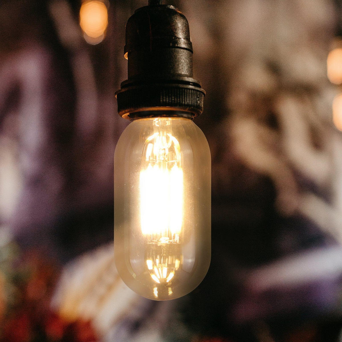 LED žárovky E27 4W (sada 4 ks) - průhledná, sklo (4.5/11.1cm) - Nettlife