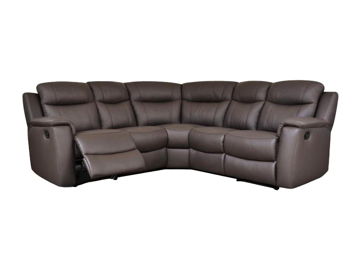 RELAXSOFA Leder Ecksofa - Braun - EVASION - Braun, Leder (217/217cm) - Vente-Unique