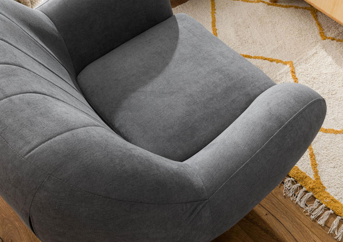 SESSEL 96x85x88 grau HOLMA - Grau, Kunststoff (96/88/85cm) - Massivmoebel24